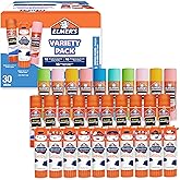 Elmer's Glue Stick Variety Pack, Featuring BlooStick Buddies, Disappearing Purple, and Scented Glue Sticks, Assorted, 30 Count, #1 Teacher Brand