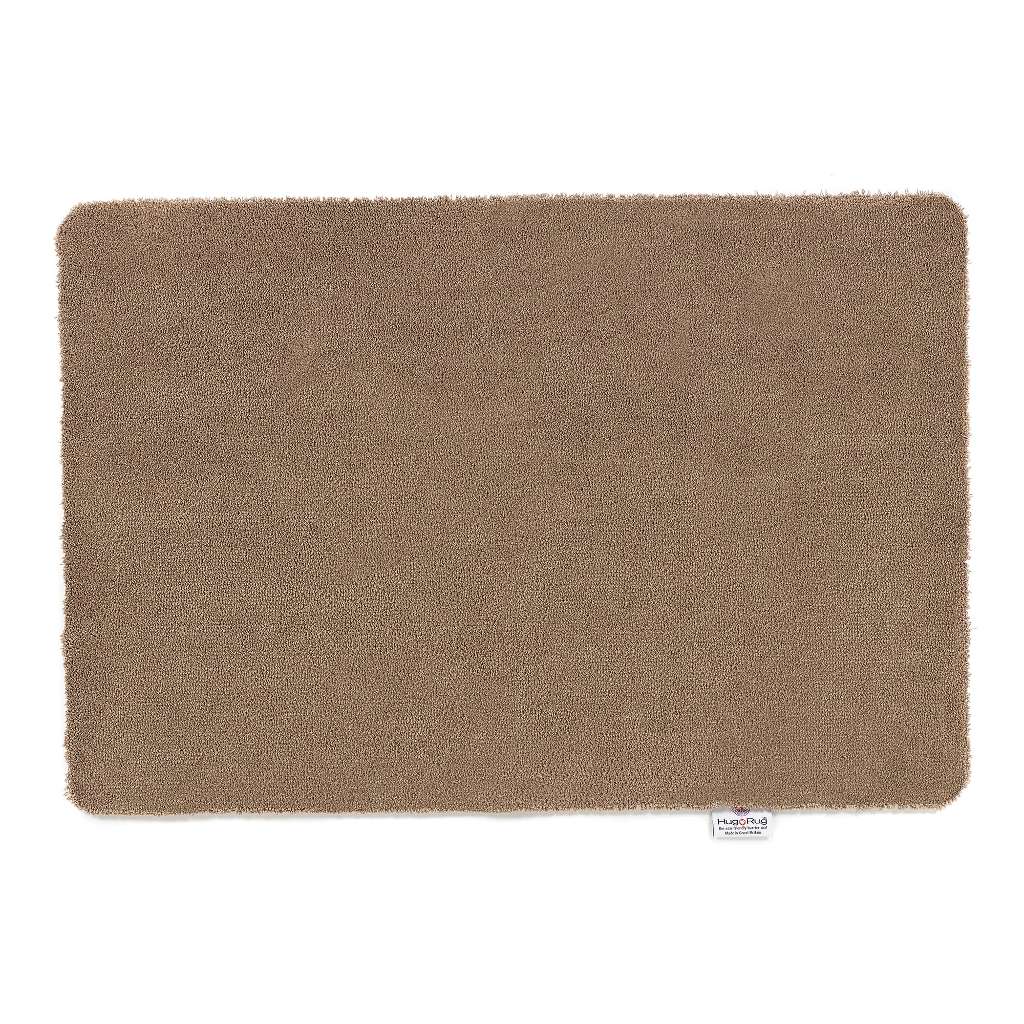 HUG RUG Washable Dirt Trapper Door Mat Kitchen Hallway Doorway, Made in the UK, Plains Stone 80X100