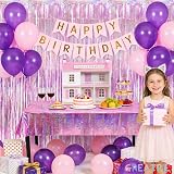 GREATRIL Pink Tinsel Curtain Backdrop 3.2 ft x 8.2 ft Pack of 2 view 4