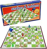 Navoys Classic Snakes & Ladders Game Foldable Board 36cm 6 Pieces