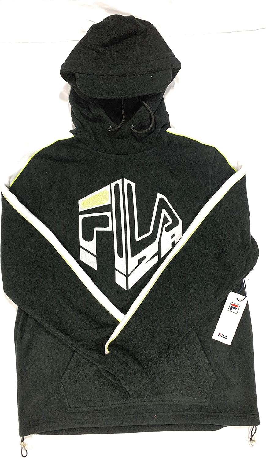 black fila hoodie mens