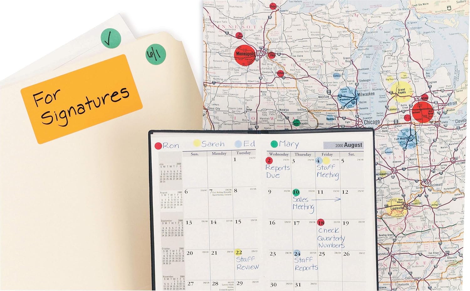 Avery Permanent Color Coding Labels, 0.25 Inches, Round, Pack of 450 (5790) : Dot Labels : Office Products