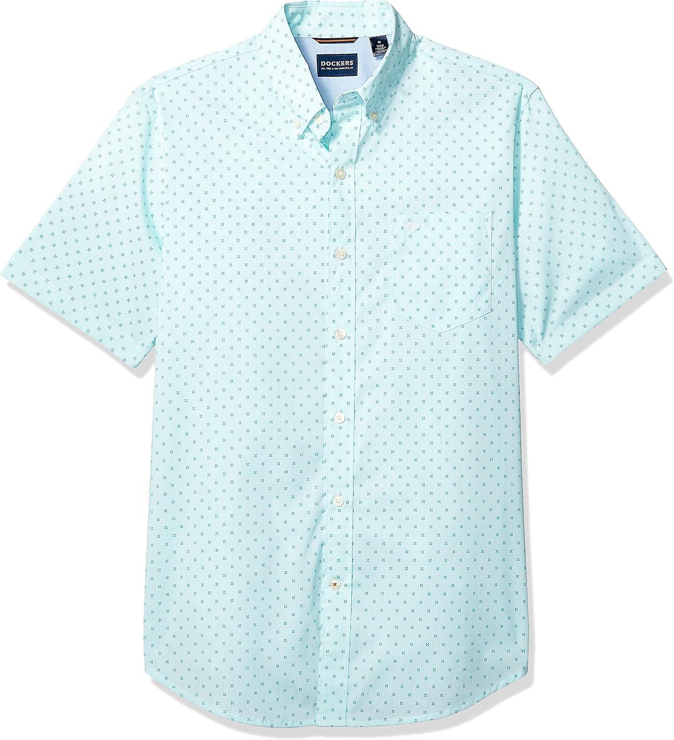 Dockers Men's Short-Sleeve Button-Down Comfort Flex Shirt at  Men’s Clothing store