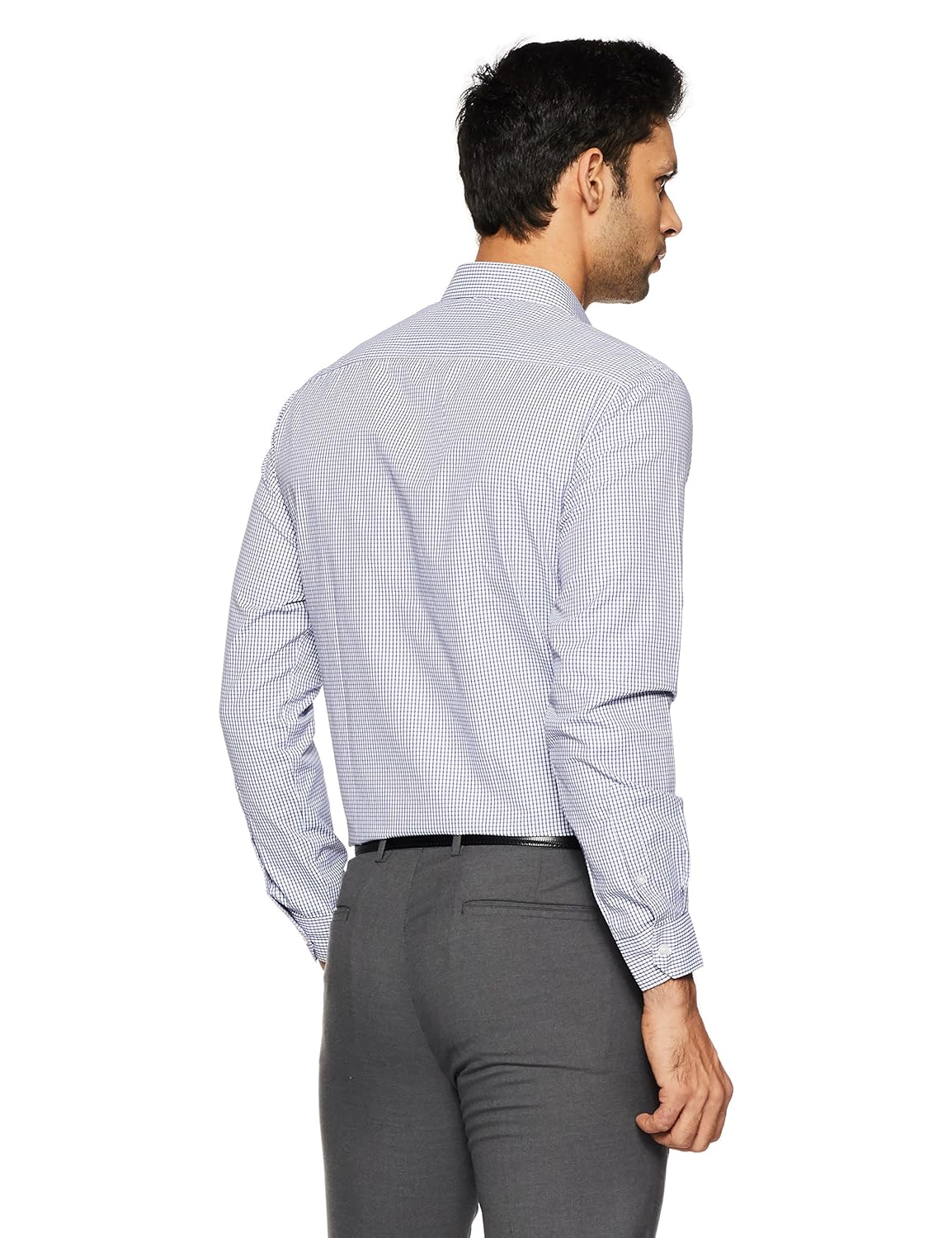 peter england men's plain regular fit cotton formal shirt