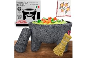 The Original Molcajete Mexicano Bowl Handmade of Authentic Lava Rock in Mexico - Molcajete de Piedra volcanica - Mexican Volc