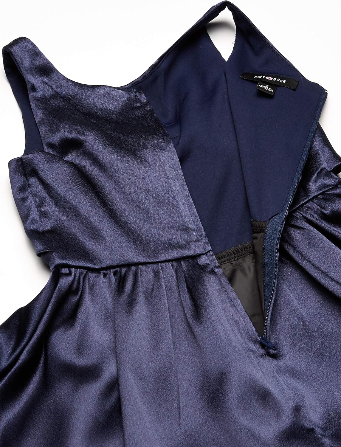 Amy Byer Girls' Fit and Flare Party Dress with Exaggerated Bow: Clothing
