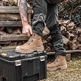 DEWALT Richardson BOA Steel Toe Work Boot Nubuck Wide UK9 Stone view 2