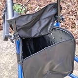 NRS Healthcare 3 Wheel Steel Rollator Blue with Bag & Lockable Brakes view 5