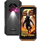 Ulefone Armor X32 Pro 5G Rugged Phone, MTK Dimensity 6300, 16+256GB, Android 16, Widevine L1, 64MP/25MP Night Vision, Dedicated Glare Flashlight, 5G Wifi Hotspot, 5.65&rdquo; 90Hz, 5500mAh, NFC/GPS - Orange