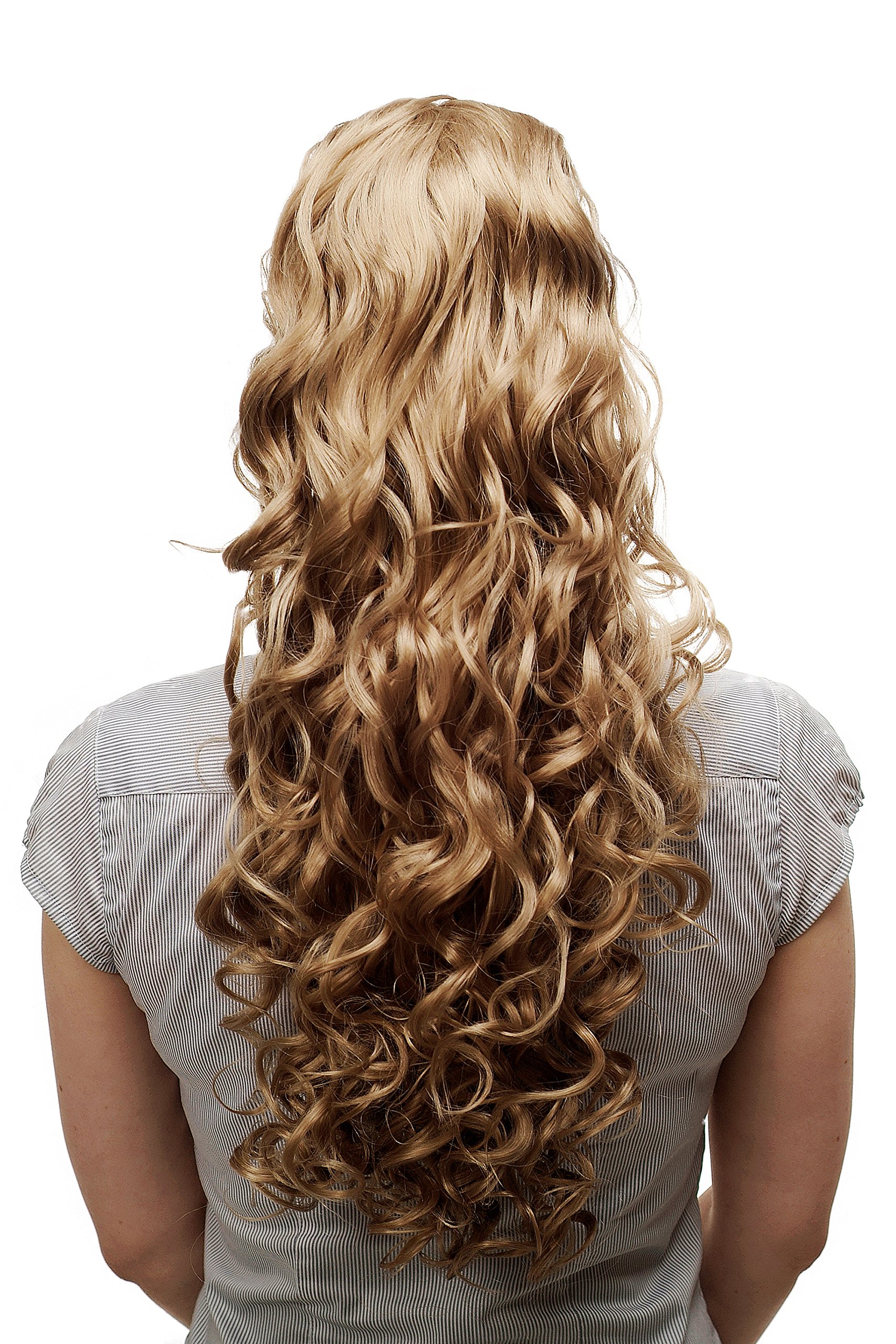 WIG ME UP - N310-16 Hairpiece ponytail extension very long massive volume voluminous curly amazing curls kinks middle medium blond 23inch