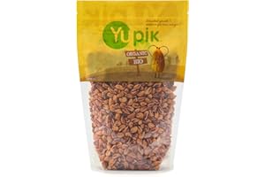 Yupik Organic Wild Jungle Peanuts, Raw, 1 kg, Gluten-Free, Crunchy Nuts, Unroasted, Unsalted, With Skins, Oil-Free, Source of