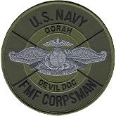 FMF Fleet Marine Force Corpsman Collectible Novelty Patch Devil Doc