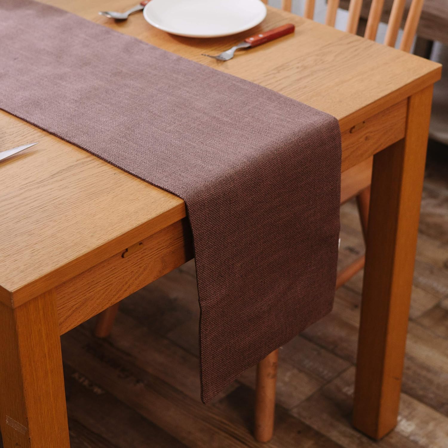 Best 58 x 72 brown table cloth