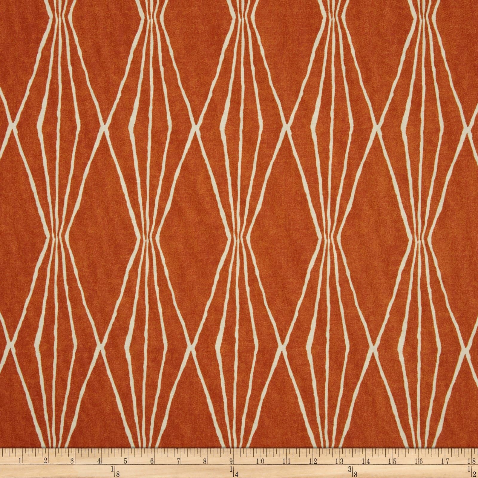 Robert Allen Home Handcut Shapes Orange Crush Fabric by The Yard