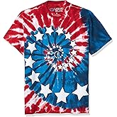Liquid Blue Men's Stars and Stripes Spiral T-Shirt