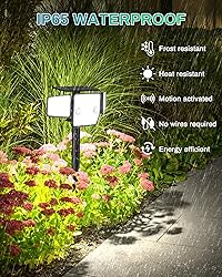 HAARAY Solar Light Outdoor Waterproof Motion Sensor