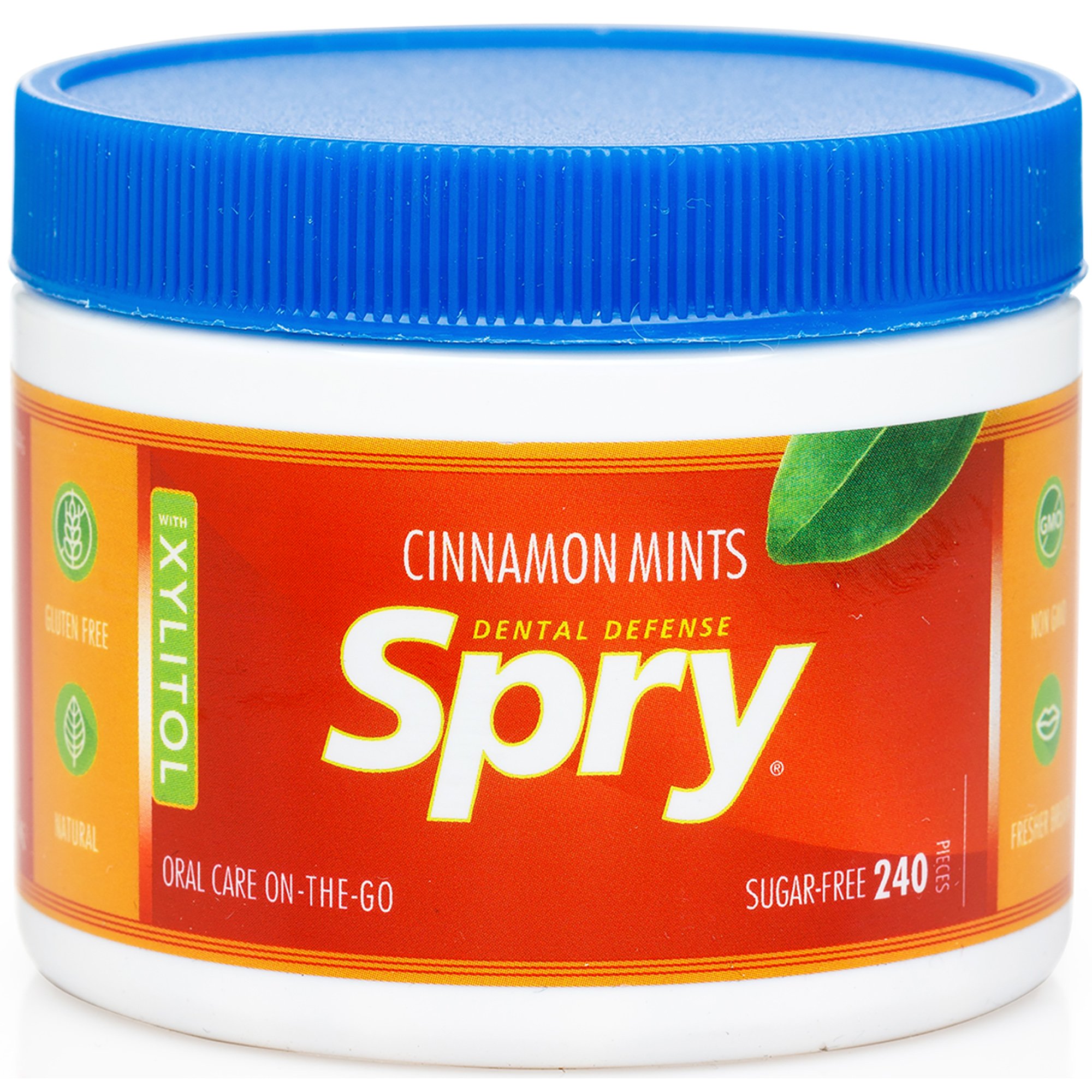 Spry Xylitol Mints, Cinnamon, 240 Count Breath Mints That Promote