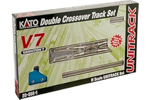 Kato USA Model Train Products V7 UNITRACK Double Crossover Track Set