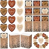 Yalikop 24 Sets Multicolor Christian Gift Bulk God Say You Are Wooden Religious Pocket Hug Heart Bible Verses Pocket Hug Token God Blessed Party Favors Church Scripture Gifts for Coworker Employee