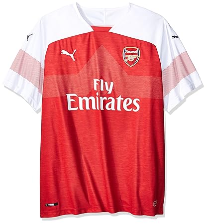 Puma Herren Arsenal Fc Home Shirt Replica Ss with Epl Sponsor Logo Trikot,