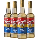 Torani French Vanilla Flavored Drink Syrup, 25.4 fl oz, 4 Pack