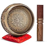 Himalayan Bazaar Premium Tibetan Singing Bowl Set | premium, sound, meditation, spiritual, decor, yoga, wellness, spaces, relaxation, chakra, sound bath, sound healing