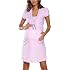 Chemise De Nuit Allaitement Italian Fashion - Coton Grossesse Maternité