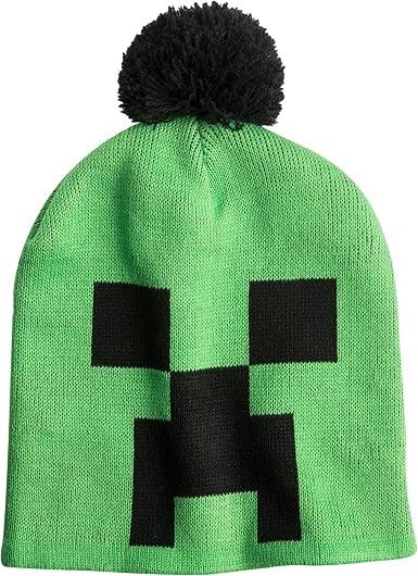 Minecraft Green Beanie Hat by Jinx Kids 