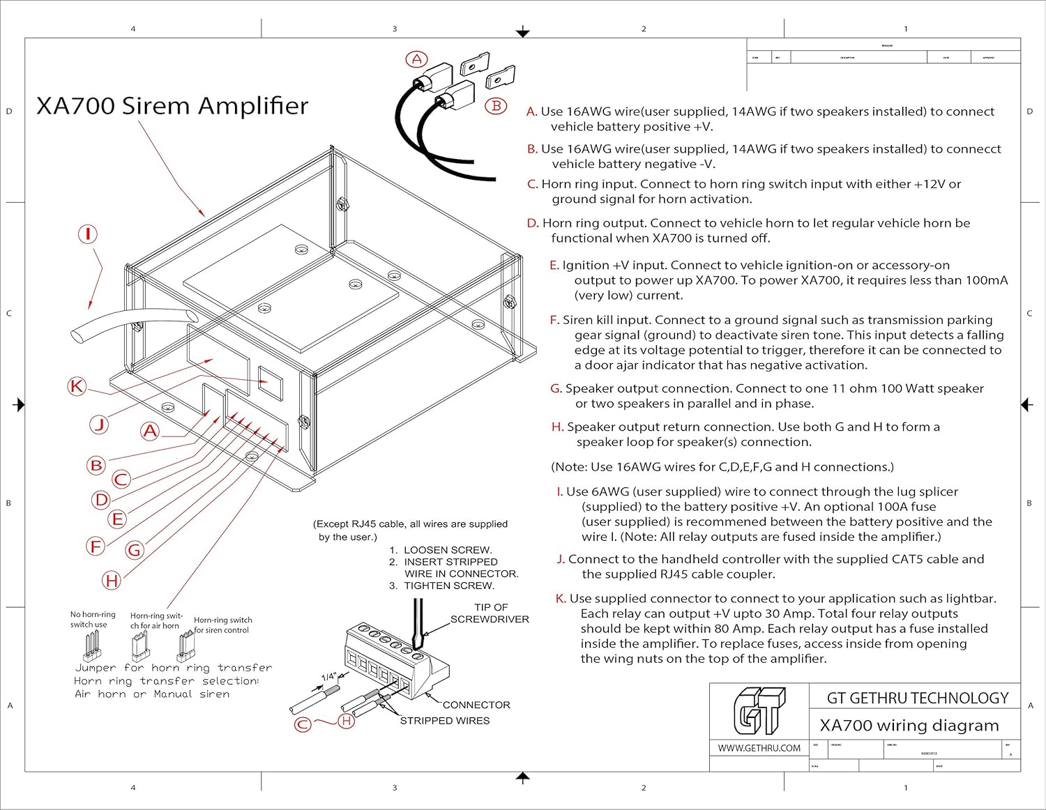 Amazon.com : XA700 Hands Free, Light Control Siren 200W with Air Horn for  Police Fire EMS/EMT 4 Relay Outputs : Camera & Photo