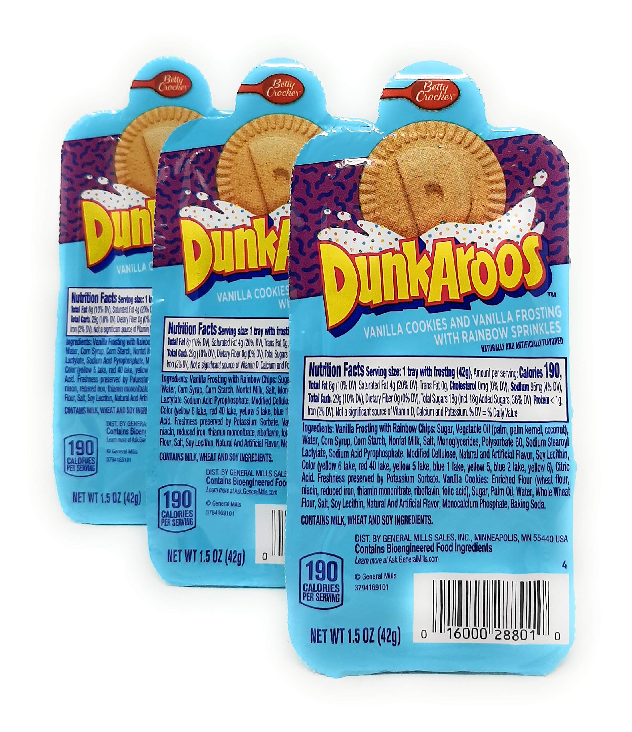 3 Pack Dunk A Roos Vanilla Cookies And Vanilla Frosting W Rainbow Sprinkles Dunkaroos Classic Retro Vintage Snack Pack Buy Online In Cambodia At Cambodia Desertcart Com Productid 203237671