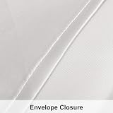 NTBAY Silk Satin Pillowcases 2 Pack 50x90 cm Envelope Closure Silver Grey view 3