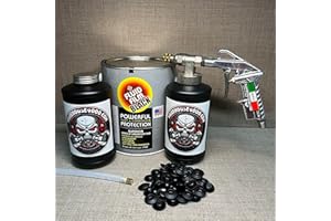 GENERIC Gallon Fluid Film Black, Pro Undercoating Spray Gun, 32" 360* Wand, 2 Black Quart Bottles, and 50 Rust Plugs