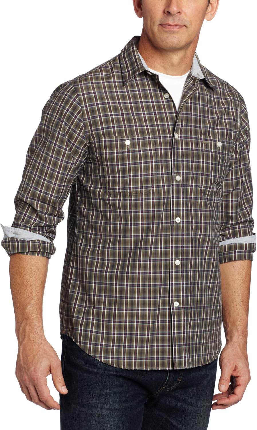 Dockers Men's Dockers Long Sleeve Weekender Shirt, Dow True