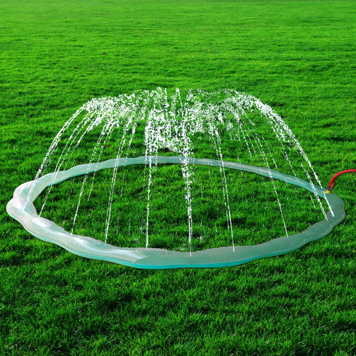 Redstore Sprinkle & Spray Play Ring Toy Splash Sprinkler Summer Inflatable Outdoor Water Sprinkler Lawn Party Beach Pool for Infants Toddlers & Kids