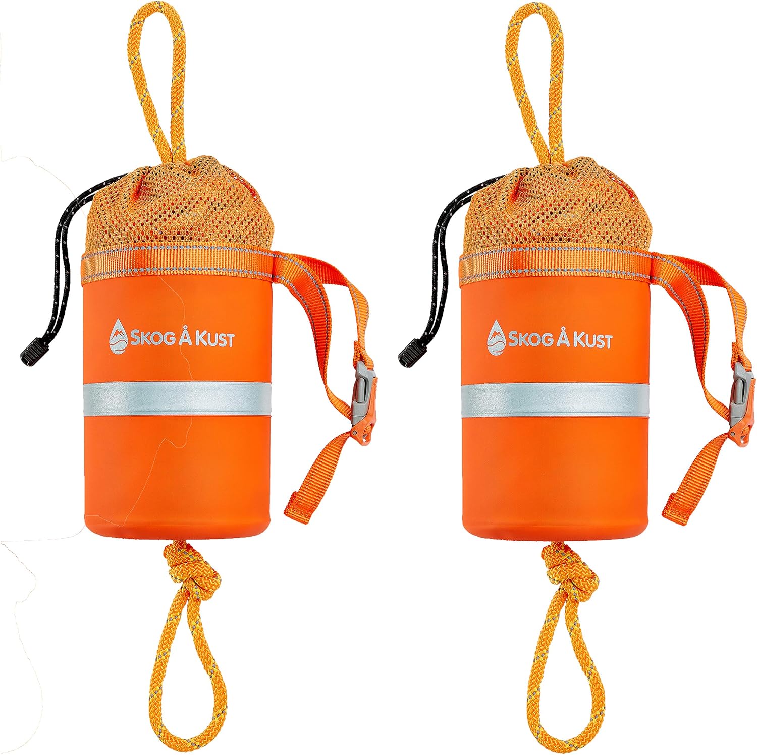 DAUERHAFT Orange Simple Design Throwing Rope Bag Climbing Tree Throwing