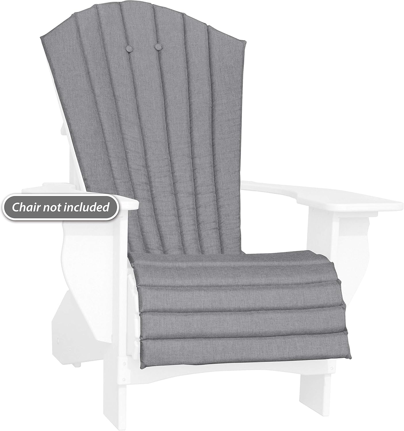 Outdoor All-Weather Patio Chair seatCushion, Quick Drying Olefin Fabric - Adirondack ChairCushionfor Your Chair-Chair not Included (Mulch)