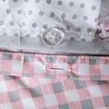 Prime Linens Brushed Microfibre Duvet Cover Set King Floral Grey 4 Pcs view 3