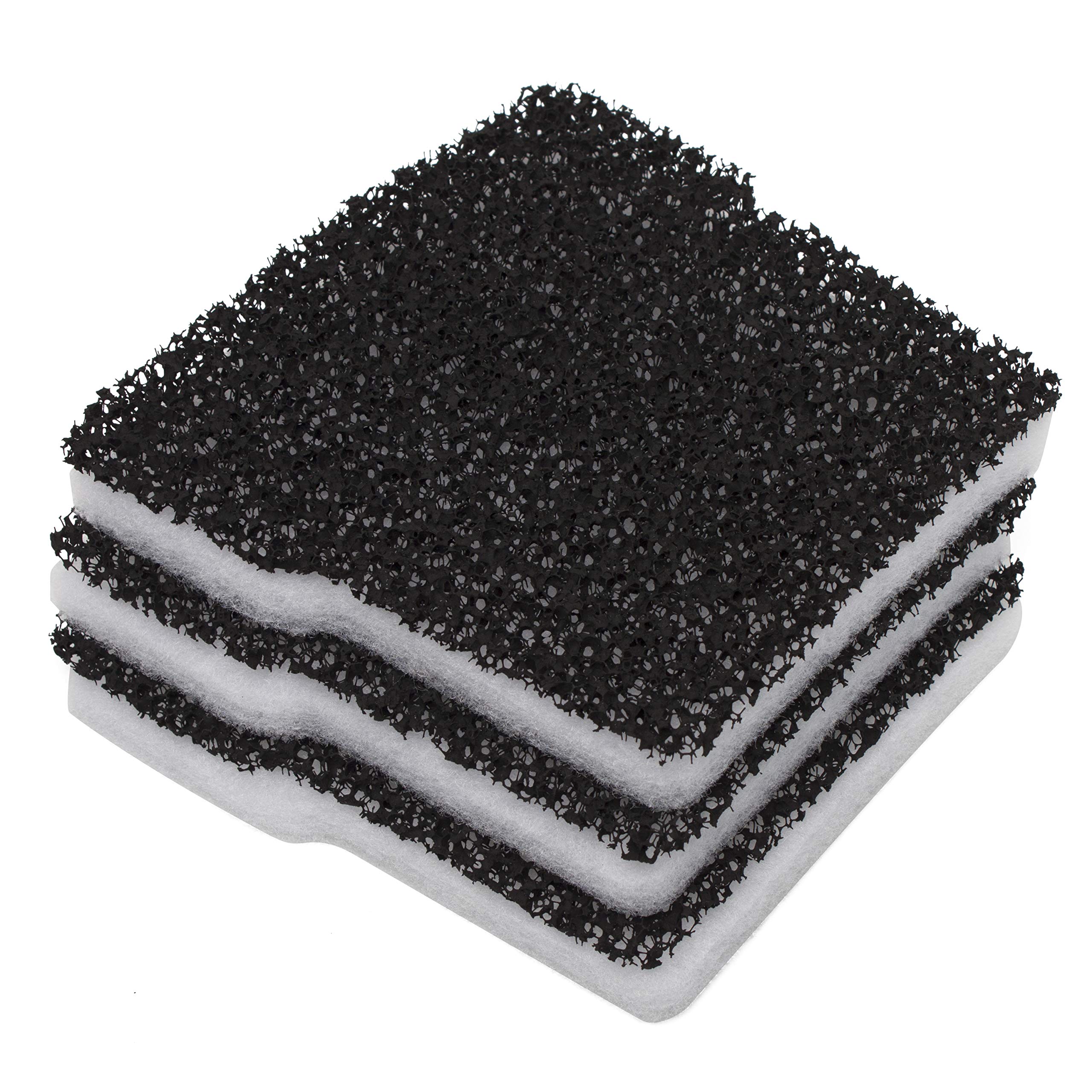 LTWHOME Replacement Carbon and Wool Filter Pads Set Fit for Blagdon Mini-Pond 4500L/6000L (Pack of 3 sets)