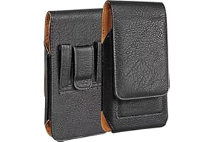 Kakulan Rugged Phone Holster with Belt Clip & Card Pouch, Fits iPhone 17/16/15/14/13 Pro Max & Samsung Galaxy S25/S24/S23+, C