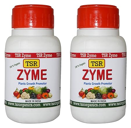 TSR Organic Fertilisers & Pesticides Zyme Liquid Fertilizer for All Indoor and Outdoor Plants and Crops, 250 ml (Pack of 2)