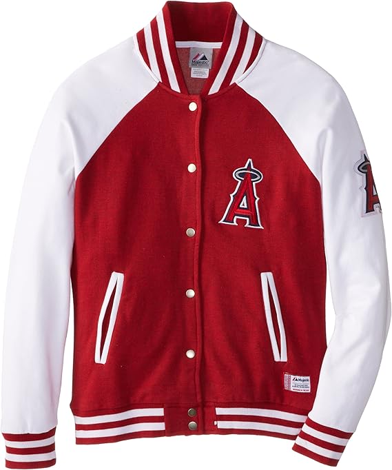 MLB Los Angeles Angels Women's Pumped Up Varsity Jacket