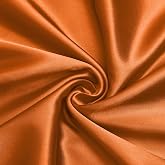 VACVELT Terracotta Satin Fabric by The Yard 60 Inch Wide (3 Yards) | Silky Smooth With Shiny Finish, Ideal for Bridal Dress, Crafts And Draping, Machine Washable Wrinkle And Fade Resistant