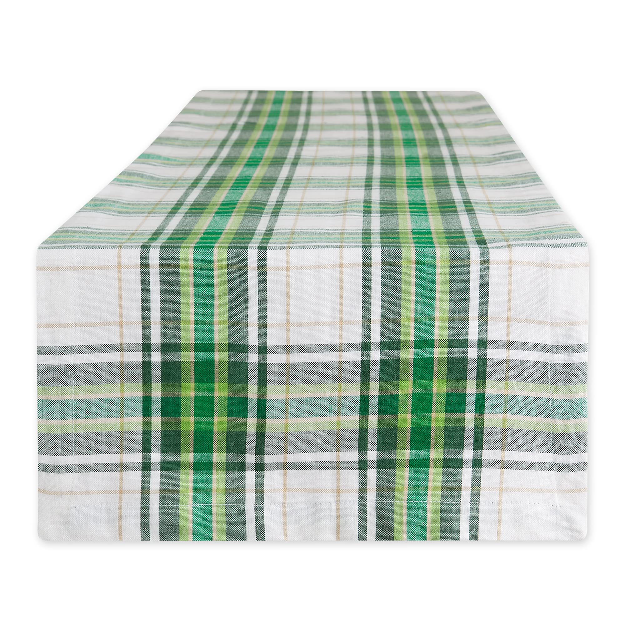 DII St. Patrick's Day Collection Tabletop, Table Runner, 14x72, St. Paddy Plaid