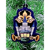 New Orleans - The Big Easy - Crescent City - Jackson Square Jazz Themed Christmas Ornament