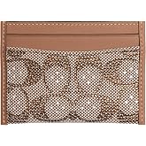 Coach Crystal Signature Jacquard Essential Card Case