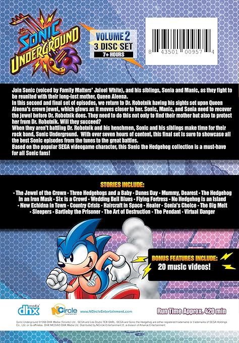Sonic Underground Volume 2 Collector S Edition Amazon De Dvd Blu Ray amazon de
