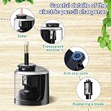 Skaaisont Electric Pencil Sharpener Battery Powered with Container view 3