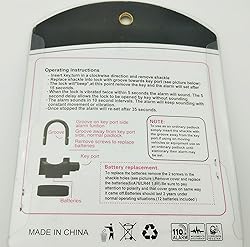 LianShi Alarm Lock 110dba Universal Security Alarm