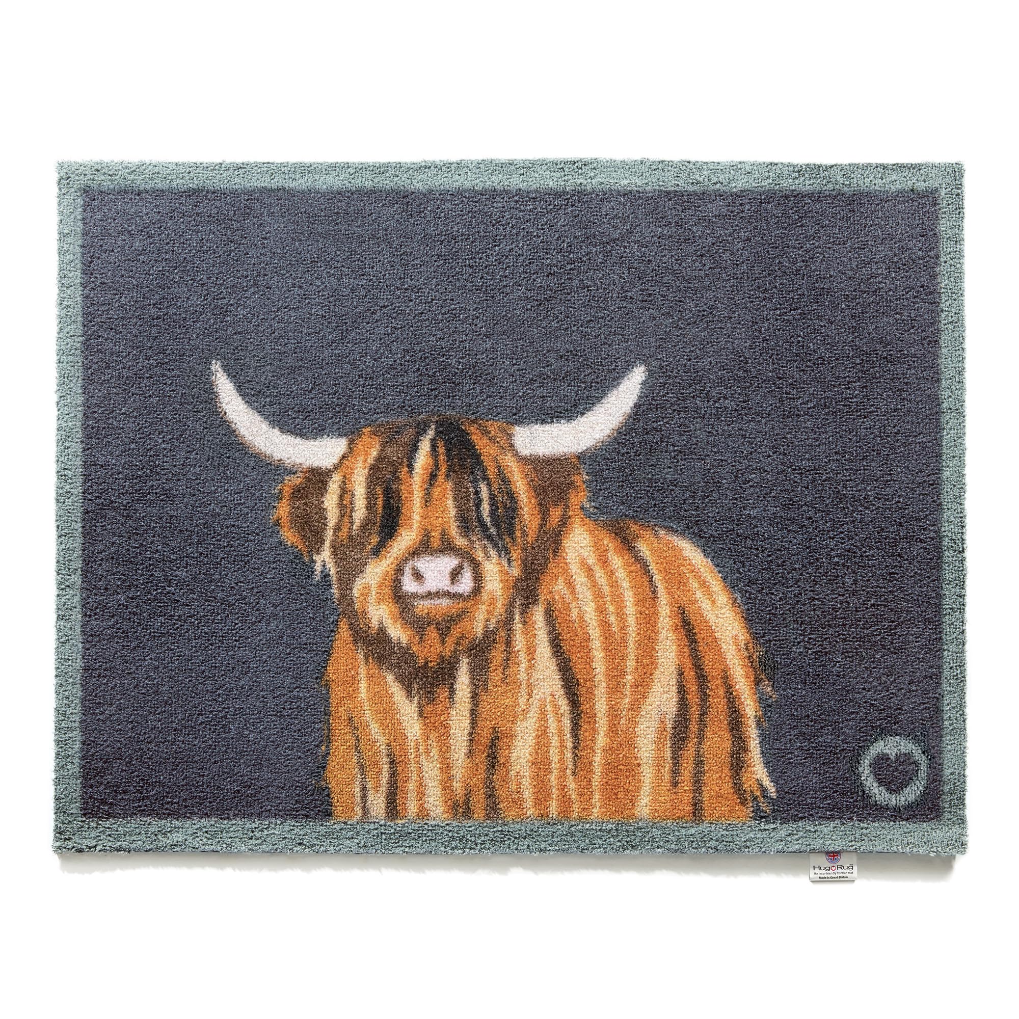 HUG RUG Washable Dirt Trapper Door Mat Kitchen Hallway Doorway, Made in the UK, Highland 1 65X85
