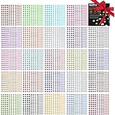 Rhinestone Stickers 4125 PCS, Nicpro Self Adhesive Gems Stick on Face Body Hair Makeup Festival, Bling Jewels in 3 Size 25 Colors,25 Embellishments Sheet for Decorations Crafts Nail Card
